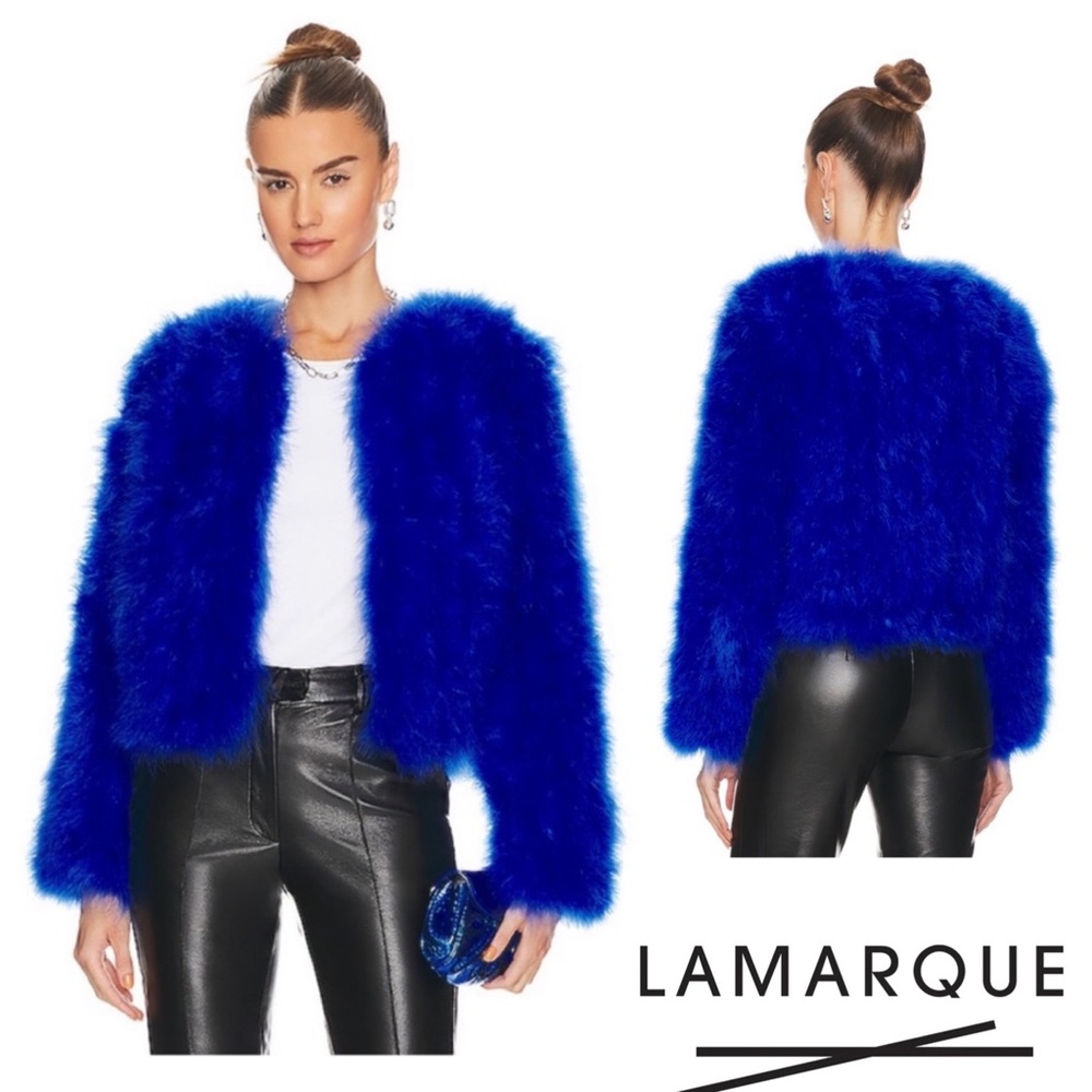 New! LAMARQUE Deora Feather Topper Jacket